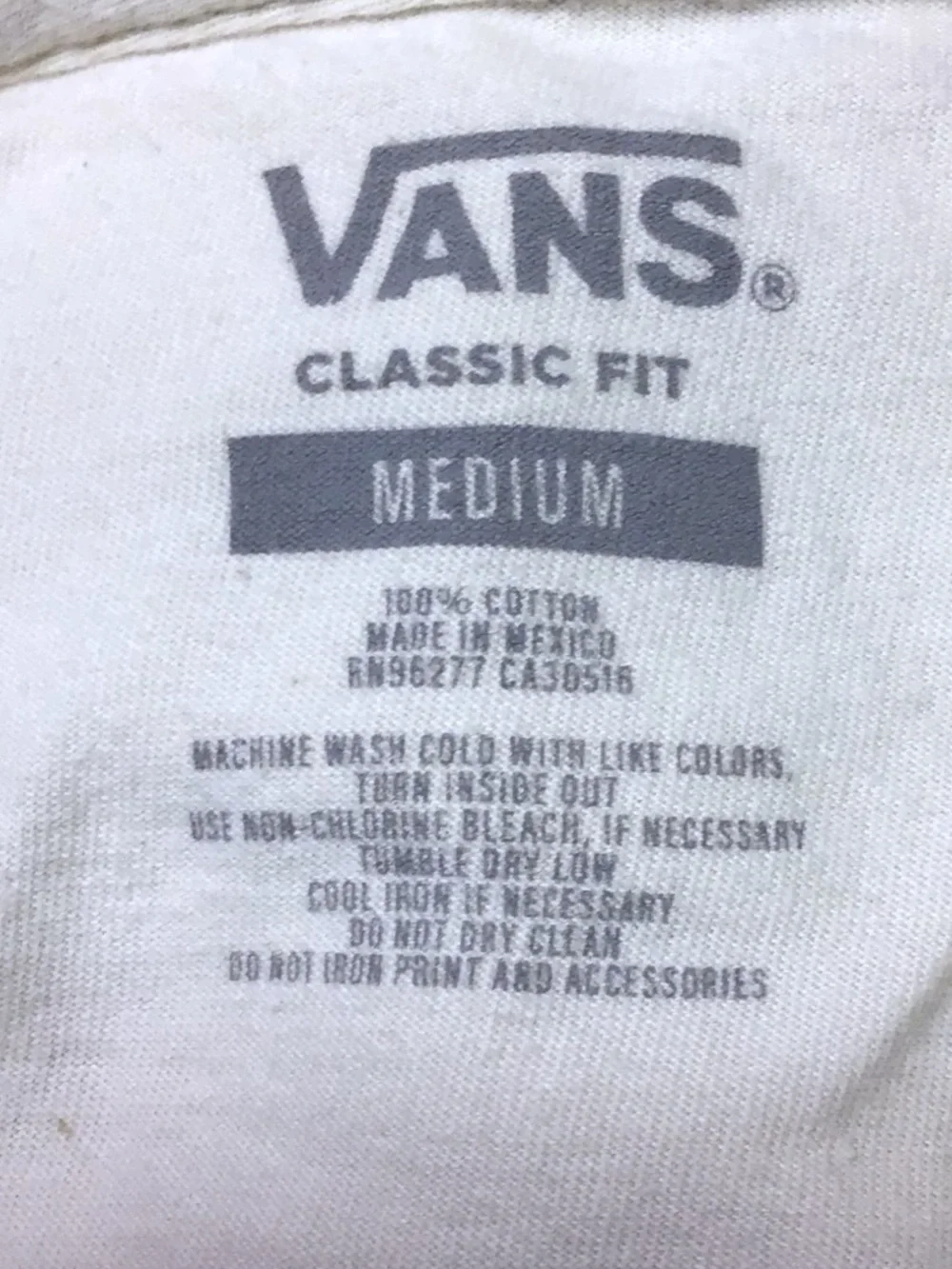 Vans Love Hate Seed Pearl Mens L/S Crew Neck T-Shirt, Beige, size M